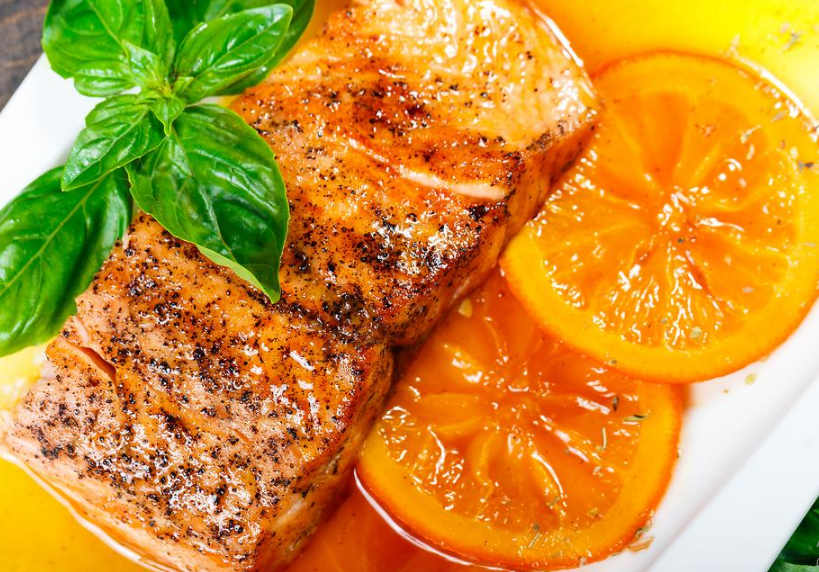 Salmon With Citrus Glaze